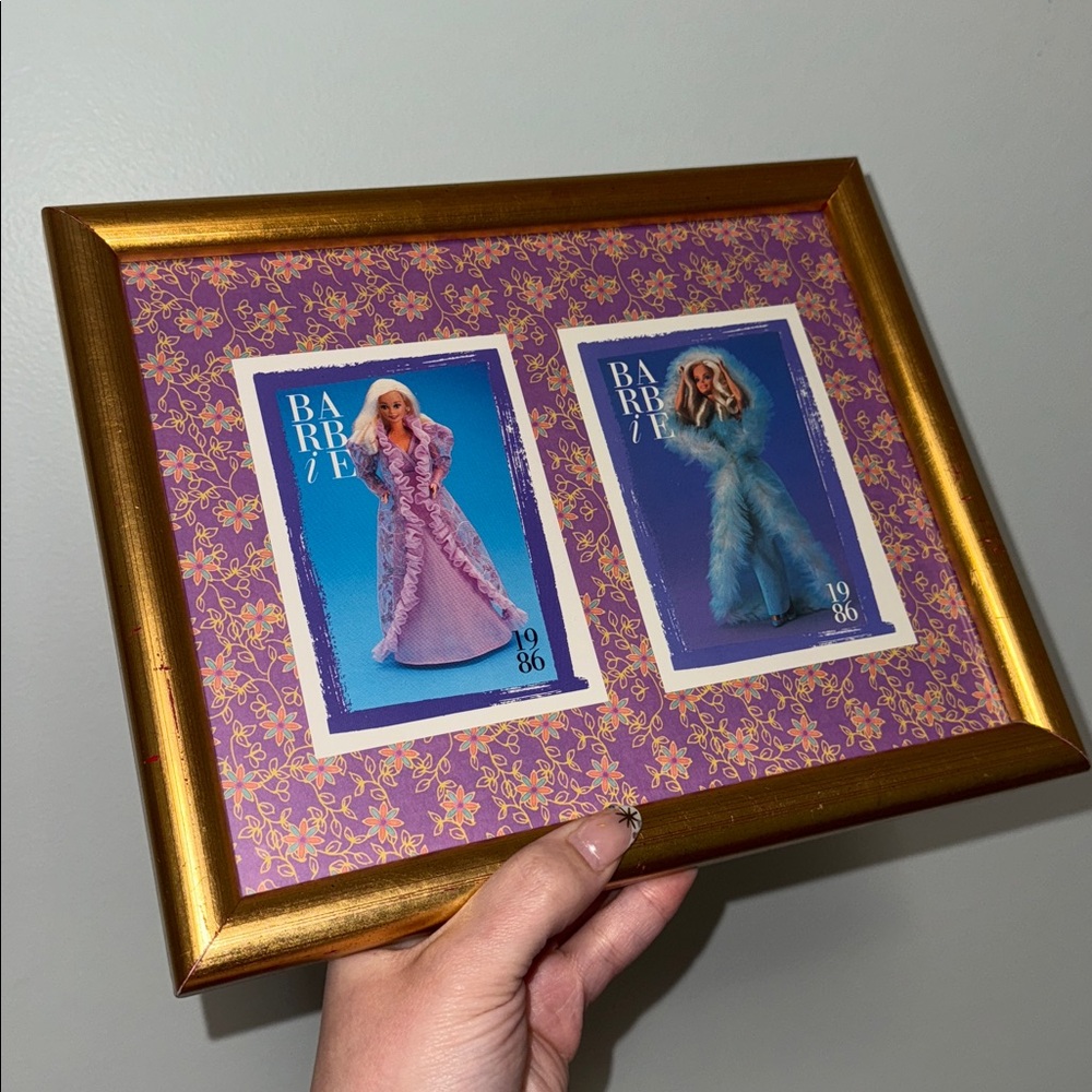 Framed Vintage Barbie Wall Art